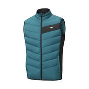 Męska kamizelka golfowa Mizuno Breath Thermo Max Gilet dark green