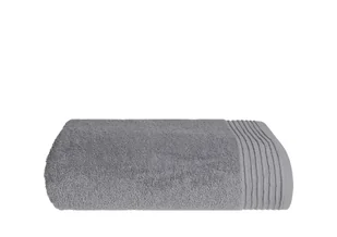 Ręcznik kąpielowy z bawełny, minimalistyczny Mallo 70x140cm szary - Ręczniki - miniaturka - grafika 1