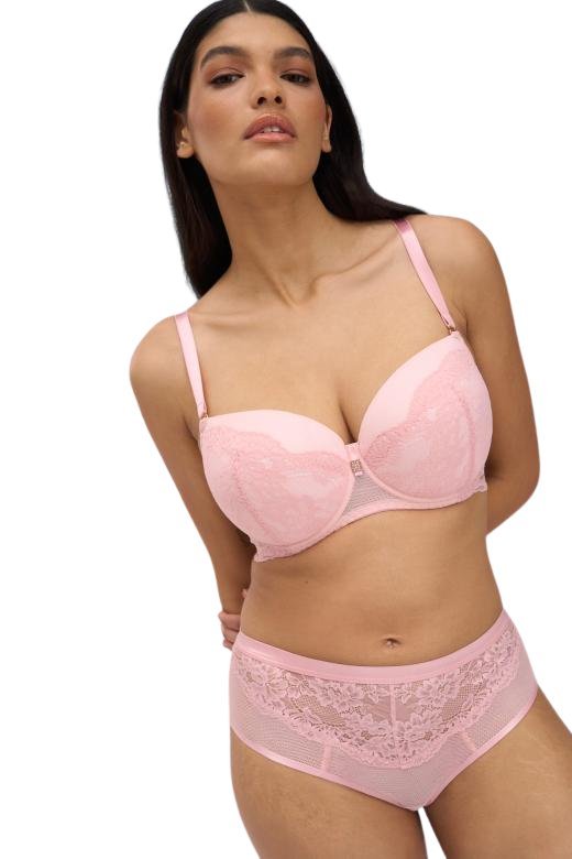 Biustonosz Alles Whisper Usztywniany z wyjmowanymi wkładkami różowy 95D