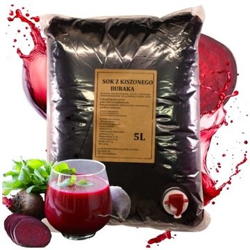 Sok Z Buraka Kiszonego 5l Zakwas Naturalny 100% Burak Nfc Tłoczony