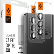 Pozostałe akcesoria do telefonów - Spigen Szkło na aparat Glas.tR Ez Fit Optik Pro 2-Pack do Galaxy Z Fold5, czarne - miniaturka - grafika 1