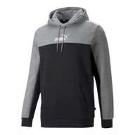 Bluzy męskie - Puma bluza męska sportowa wkładana przez głowę z kapturem bawełniana - XXL - miniaturka - grafika 1