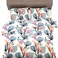 Pościel - Pościel antyalergiczna SENSE 220x200+2x70x80 Naturalna Bawełna Kwiaty - miniaturka - grafika 1