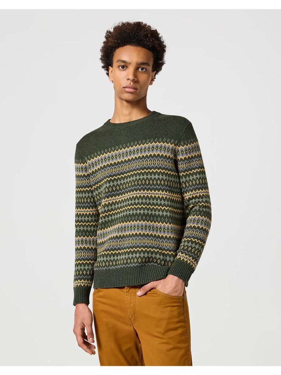 Męski sweter Lee FAIRISLE SWEATER M