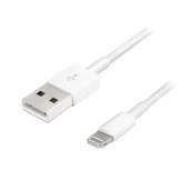 Ładowarki do telefonów - Kabel Lightning do Apple MFI, 1m, USB A, Biały – Kabel Ładowania i Synchronizacji Apple 8-Pin - miniaturka - grafika 1