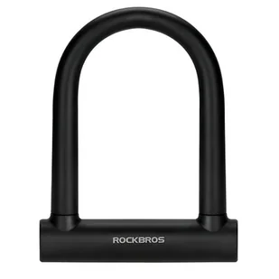 Zapięcie rowerowe ROCKBROS RKS610-BK U-lock Czarny - Zabezpieczenia do roweru Zapięcie rowerowe ROCKBROS RKS610-BK U-lock Czarny - Zabezpieczenia do roweru - miniaturka - grafika 1