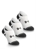 Odzież trekkingowa męska - Skarpety Under Armour UA Performance Tech 3-Pack No Show - white/white/jet gray - miniaturka - grafika 1