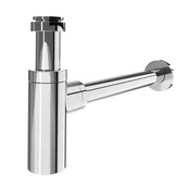 Syfony - EQUATION Syfon umywalki bez spustu ROSACE chromowany - miniaturka - grafika 1