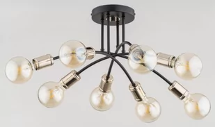 Alfa Lanti lampa wisząca 8-punktowa czarna/złota 63098 - Lampy sufitowe - miniaturka - grafika 1