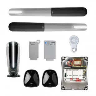 KEY Zestaw RAY do bram dwuskrzydłowych 24V o długości skrzydła do 3 m z funkcją Night Light System Wersja FAST - Zestawy do bram - miniaturka - grafika 1