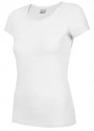 Bluzki damskie - Koszulka damska 4F biała H4Z22 TSD350 10S-XL - miniaturka - grafika 1