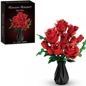 Klocki - Coil Klocki konstrukcyjne zestaw 403 el.elementy czerwone róże - miniaturka - grafika 1