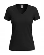 Koszulki i topy damskie - Koszulka damska T-shirt damski Stedman Classic-T V-neck ST2700 Black XL - miniaturka - grafika 1