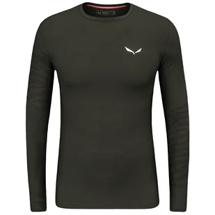 Koszulka męska Salewa Cristallo Warm Amr M L/S Tee. Rozmiar: XL / Kolor: zielony - Koszulki sportowe męskie - miniaturka - grafika 1