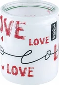 Świece - Świeca W Szkle 82/68 Love Białe Bolsius - miniaturka - grafika 1