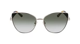 KARL LAGERFELD Damskie okulary przeciwsłoneczne KL341S, błyszczące złoto, jeden rozmiar, Błyszczące złoto, Rozmiar uniwersalny - Okulary przeciwsłoneczne - miniaturka - grafika 1