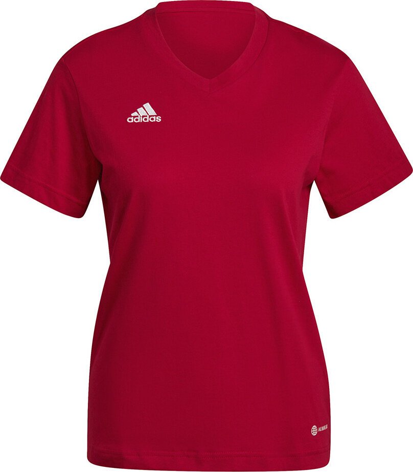 Koszulka damska adidas Entrada 22 Tee czerwona HC0441-XS