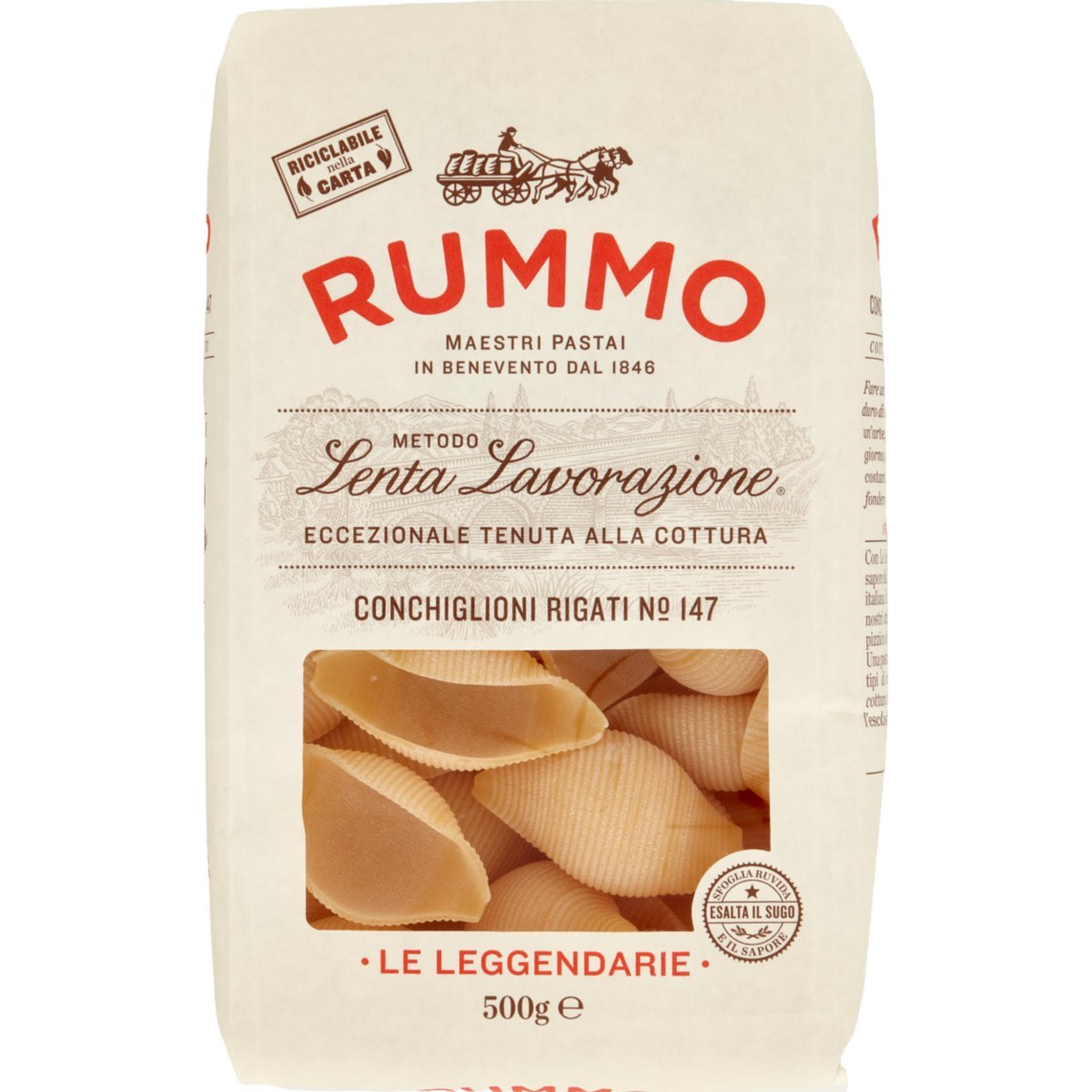 Rummo Conchiglioni Rigati n.147 duże muszle muszelki włoski makaron