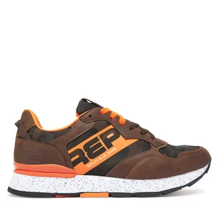 Sneakersy REPLAY GMS68 .000.C0096T Brązowy - Sneakersy męskie - miniaturka - grafika 1