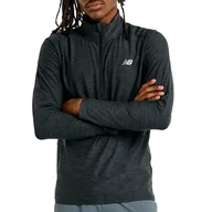 Bluzy męskie - Bluza męska New Balance MT41915BKH - szara - miniaturka - grafika 1