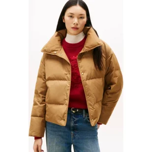 Tommy Hilfiger Puchowa kurtka | Regular Fit - Kurtki damskie Tommy Hilfiger Puchowa kurtka | Regular Fit - Kurtki damskie - miniaturka - grafika 1