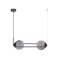 Lampy sufitowe - Lampa wisząca z grafitowymi kloszami w okręgu K-5112 z serii DAVOS - miniaturka - grafika 1