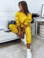 Dresy damskie - Komplet damski dresowy ARIELLA PREMIUM żółty Dstreet AY0734-XL - miniaturka - grafika 1