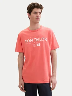 Tom Tailor T-Shirt 1041871 Czerwony Regular Fit - Koszulki męskie - miniaturka - grafika 1