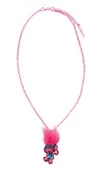 Akcesoria i dodatki do ubrań dla dzieci - Trolls trolls 65102  Poppy brokat-wisiorek na łańcuszek z włosia na backercard 6 x 15 cm - miniaturka - grafika 1