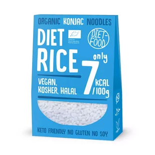 Diet-Food BIO Organic Rice - makaron roślinny z rośliny Konnyak 300gr netto shirataki - Makaron - miniaturka - grafika 1