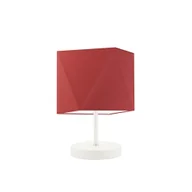 Lampy stojące - Lampka nocna LYSNE Pasadena, 60 W, E27, czerwona/biała, 30x23 cm - miniaturka - grafika 1