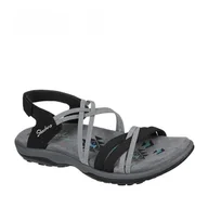 Sandały damskie - Sandały Skechers Model Reggae Slim-takes Two Kolor Czarny - miniaturka - grafika 1