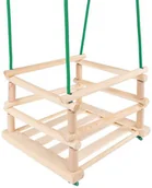 Place zabaw - Huśtawka dla dzieci drewniana, kubełkowa do ogrodu - miniaturka - grafika 1