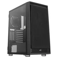 Obudowy komputerowe - AeroCool GRAPHITEV1, obudowa komputera ATX, szkło hartowane + panel przedni z siateczki, kolor czarny - miniaturka - grafika 1