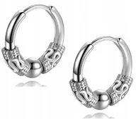 Kolczyki - Kolczyki Do Uszu HUGGIE Retro Punk Smok Gothic STAL - miniaturka - grafika 1