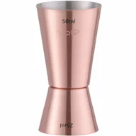 Pozostałe akcesoria kuchenne - Jigger miara barmańska dwustronna do drinków miedziana 25/50 ml - miniaturka - grafika 1