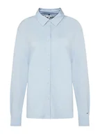 Koszule damskie - Tommy Hilfiger Koszula WW0WW45983 Błękitny Regular Fit - miniaturka - grafika 1
