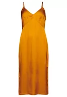Sukienki - Superdry Satin Cami Midi Slip Dress Sukienka damska, Inków Gold, 38 - miniaturka - grafika 1