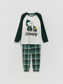 Skarpetki dla dzieci - Reserved - Piżama SNOOPY - ciemnozielony - miniaturka - grafika 1