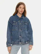 Kurtki damskie - Guess Kurtka jeansowa W4YN21 D5B65 Niebieski Classic Fit - miniaturka - grafika 1