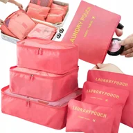 Kosmetyczki, organizery i kuferki - ORGANIZER PODRÓŻNY ZESTAW DO WALIZKI TORBY SZAFY KOSMETYCZKA ETUI 6SZT - miniaturka - grafika 1