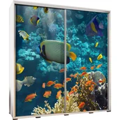 Szafy - Szafa 205 z Grafiką Akwarium Penelopa Maridex Kasztan Wenge - miniaturka - grafika 1