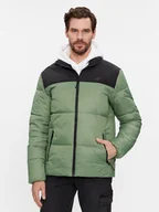 Kurtki i kamizelki sportowe męskie - 4F Kurtka zimowa 4FWAW23TDJAM348 Khaki Regular Fit - miniaturka - grafika 1