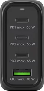 Ładowarka sieciowa 3x USB-C USB 68W Goobay CZARNA - Ładowarki do telefonów - miniaturka - grafika 4