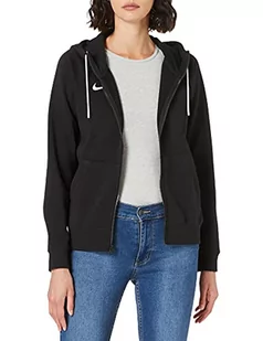 Nike Damska bluza z kapturem W Nk FLC Park20 Fz czarny czarny/bia$33y/bia$34y S CW6955 - Bluzy damskie - miniaturka - grafika 1