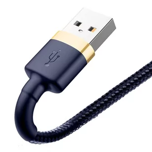 Baseus Cafule Cable wytrzymały nylonowy kabel przewód USB / Lightning QC3.0 1.5A 2M niebieski (CALKLF-CV3) - Kable USB - miniaturka - grafika 5