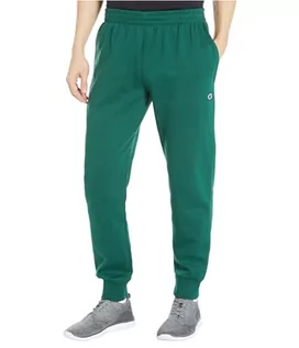 Spodenki męskie - Champion Męskie spodnie dresowe Powerblend Retro Jogger Spodnie dresowe, Forest Peak Green-549314, XL, Zielony szczyt lasu-549314, XL - grafika 1