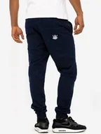 Spodnie męskie - Spodnie Jeansowe Jogger Męskie Granatowe / Białe Jigga Crown Stitch XXL - miniaturka - grafika 1