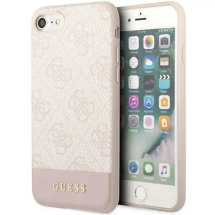 Guess GUHCI8G4GLPI iPhone 7/8/SE 2020/ 2022 różowy/pink hard case 4G Stripe Collection - Etui i futerały do telefonów - miniaturka - grafika 1