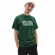 Koszulki sportowe męskie - Męski t-shirt z nadrukiem Vans Bones - zielony - VANS - miniaturka - grafika 1
